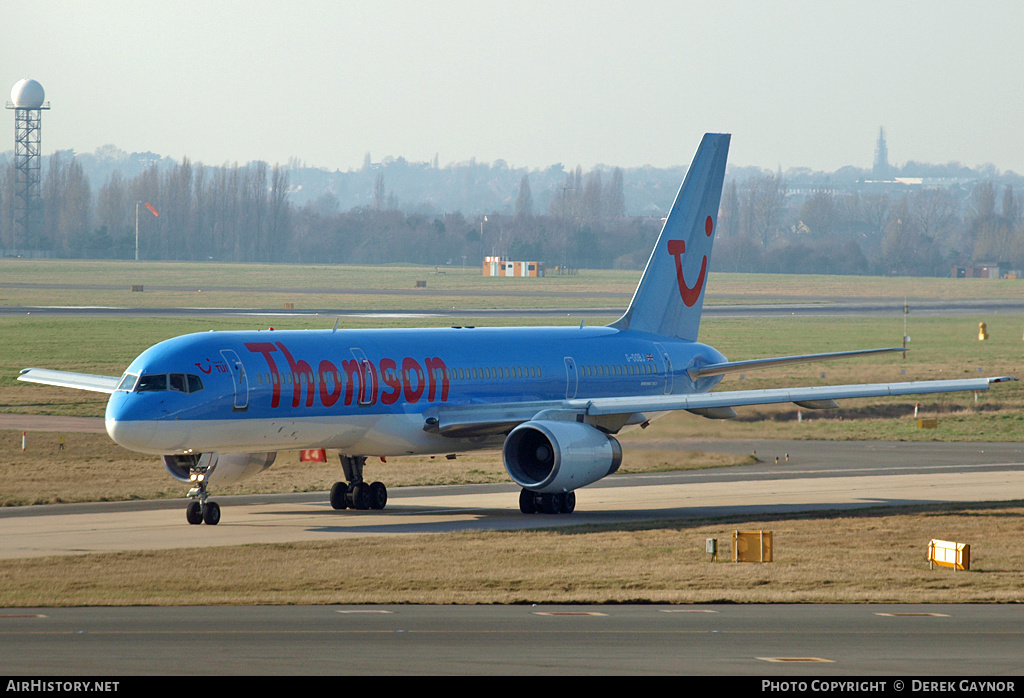 Aircraft Photo of G-OOBJ | Boeing 757-2B7 | Thomson Airways | AirHistory.net #282498