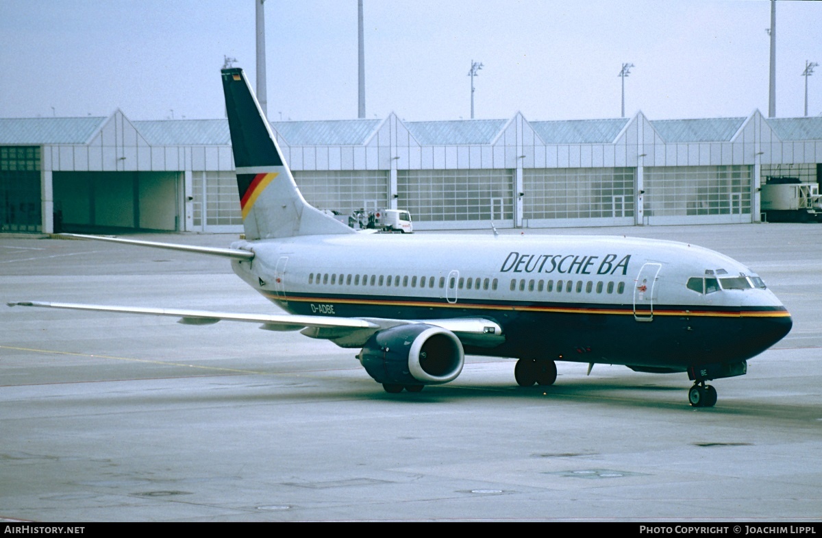 Aircraft Photo of D-ADBE | Boeing 737-3L9 | Deutsche BA | AirHistory.net #282514