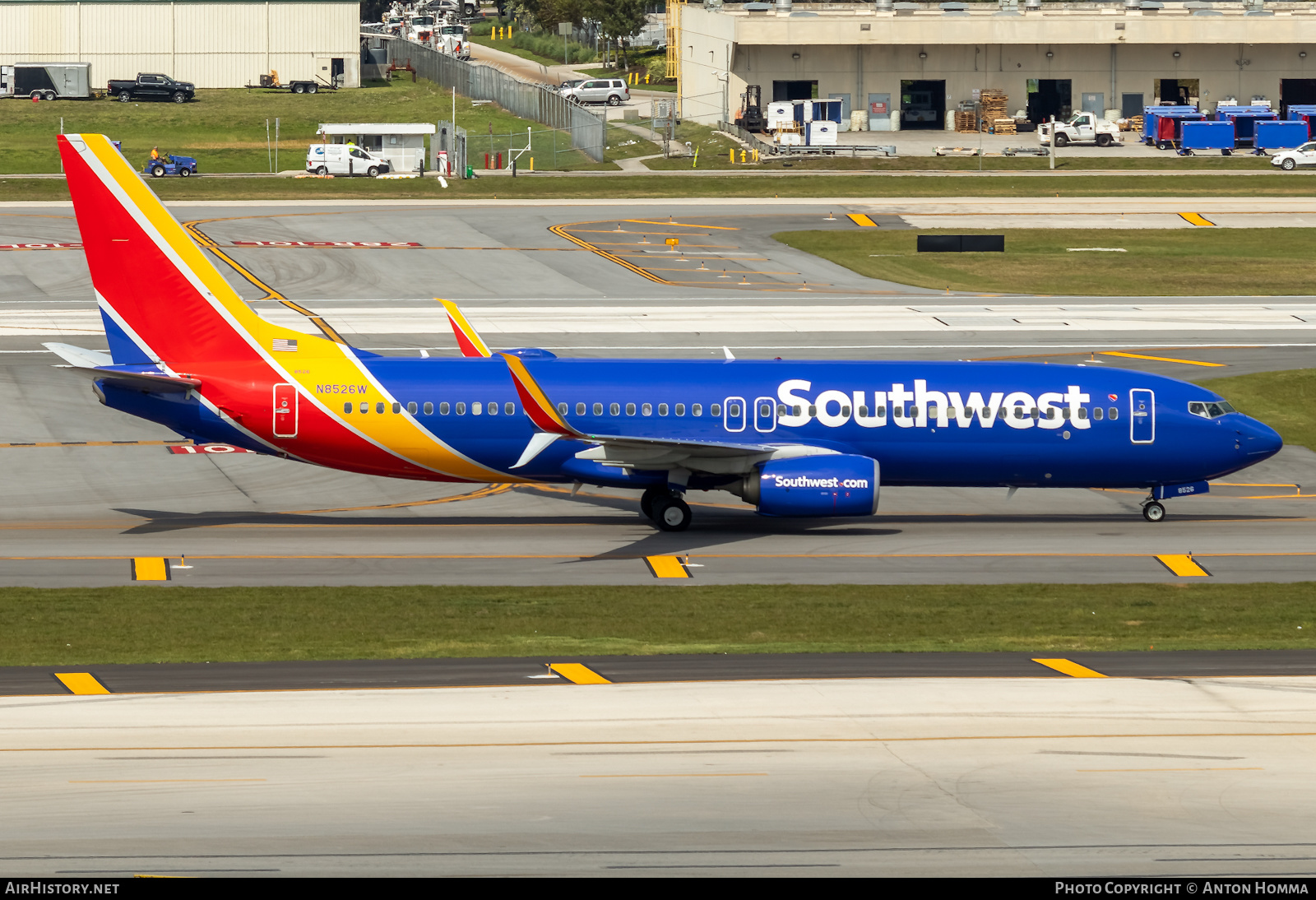 Aircraft Photo of N8526W | Boeing 737-800 | Southwest Airlines | AirHistory.net #282535
