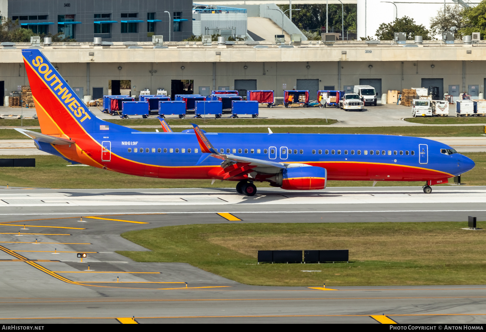 Aircraft Photo of N8619F | Boeing 737-8H4 | Southwest Airlines | AirHistory.net #282542