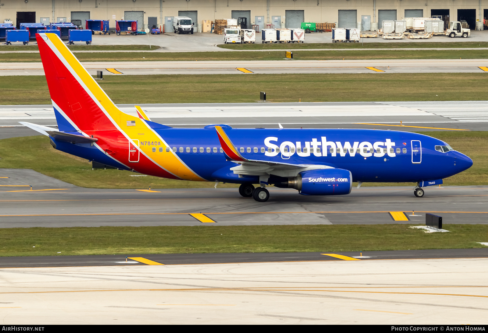 Aircraft Photo of N7840A | Boeing 737-73V | Southwest Airlines | AirHistory.net #282574