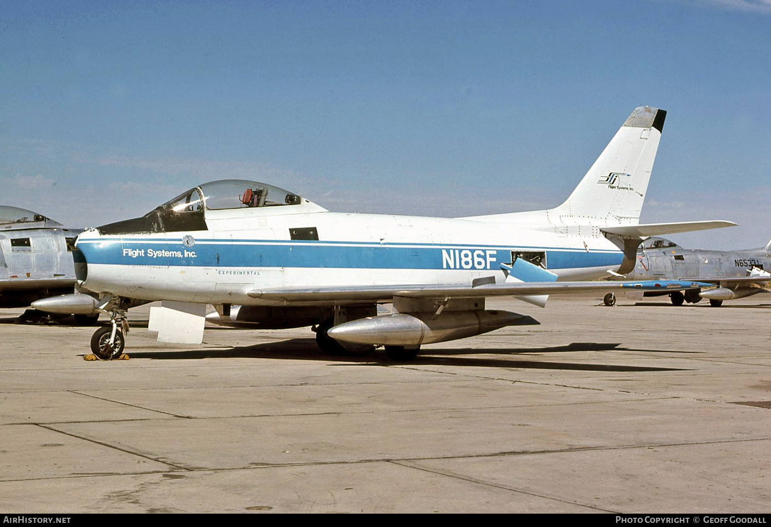 Aircraft Photo of N186F | Canadair CL-13B Sabre 6 | Flight Systems | AirHistory.net #282607