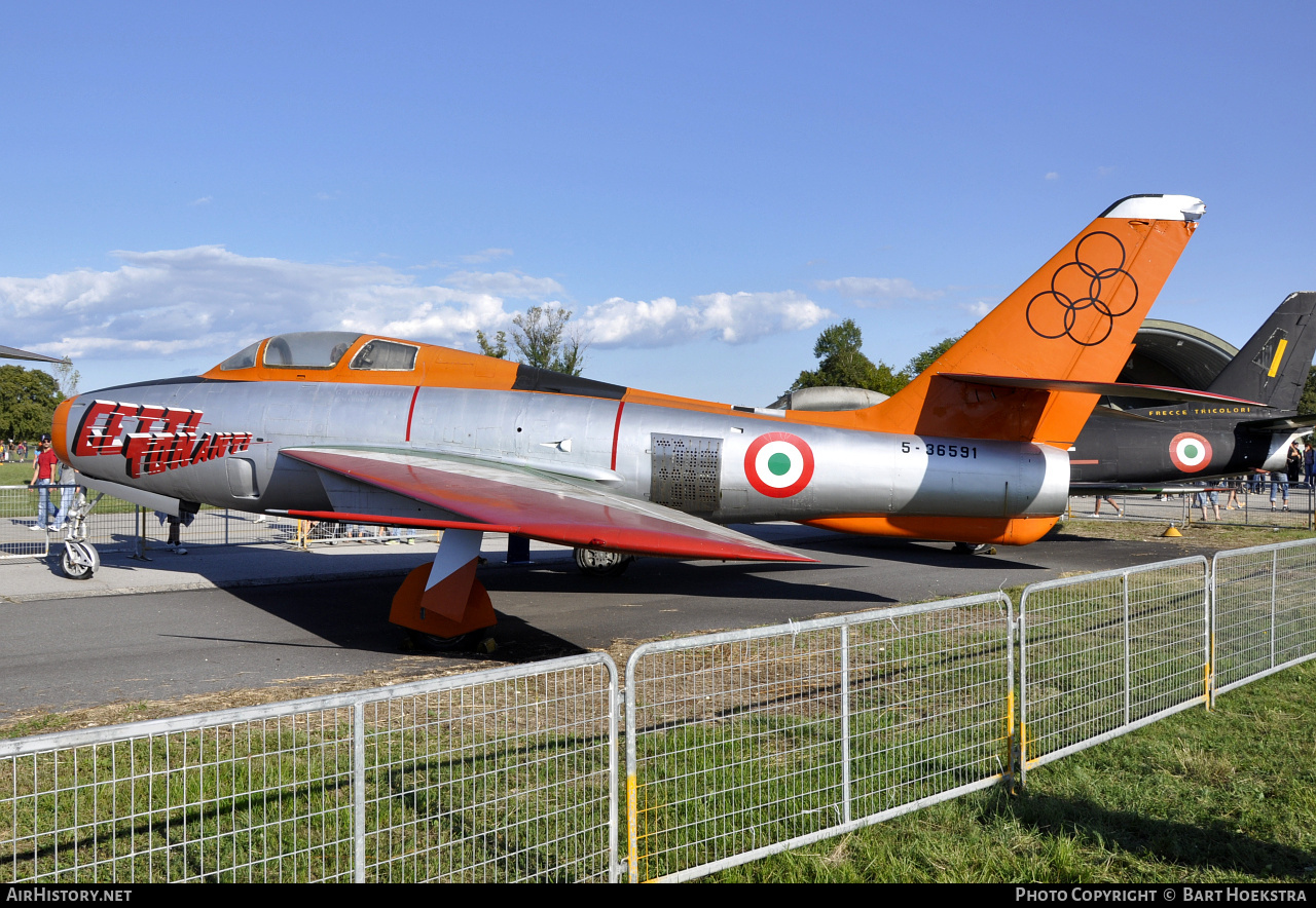 Aircraft Photo of MM53-6591 / 5-36591 | Republic F-84F Thunderstreak | Italy - Air Force | AirHistory.net #282614