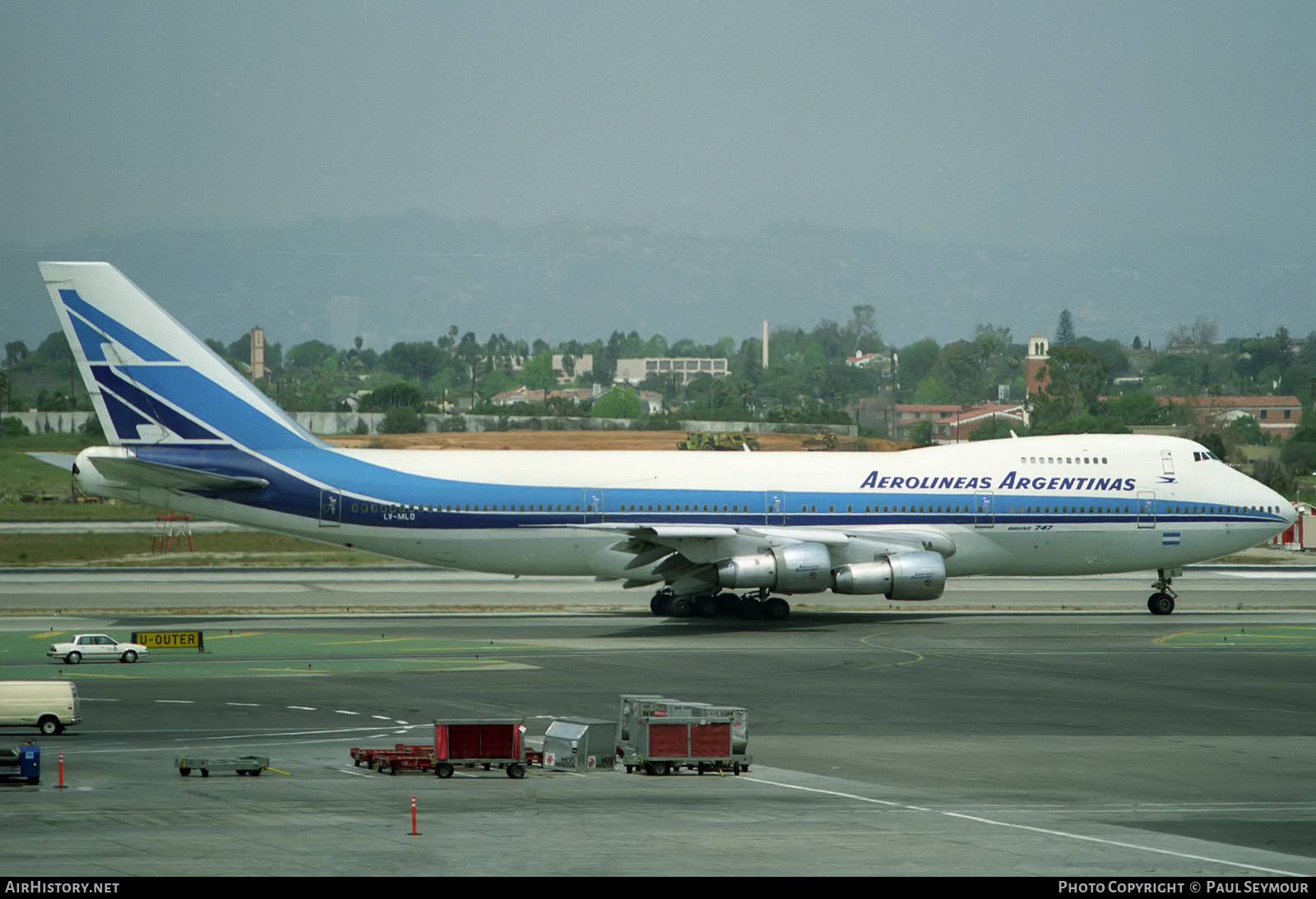 Aircraft Photo of LV-MLO | Boeing 747-287B | Aerolíneas Argentinas | AirHistory.net #282618