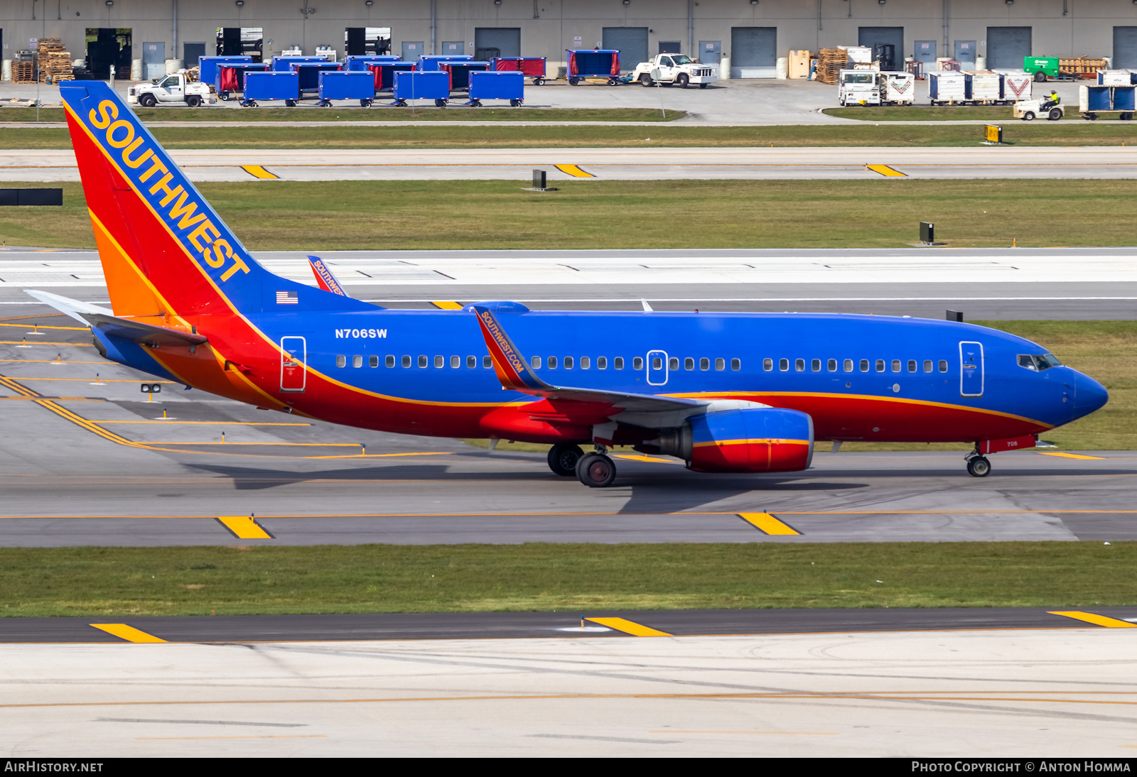 Aircraft Photo of N706SW | Boeing 737-7H4 | Southwest Airlines | AirHistory.net #282620