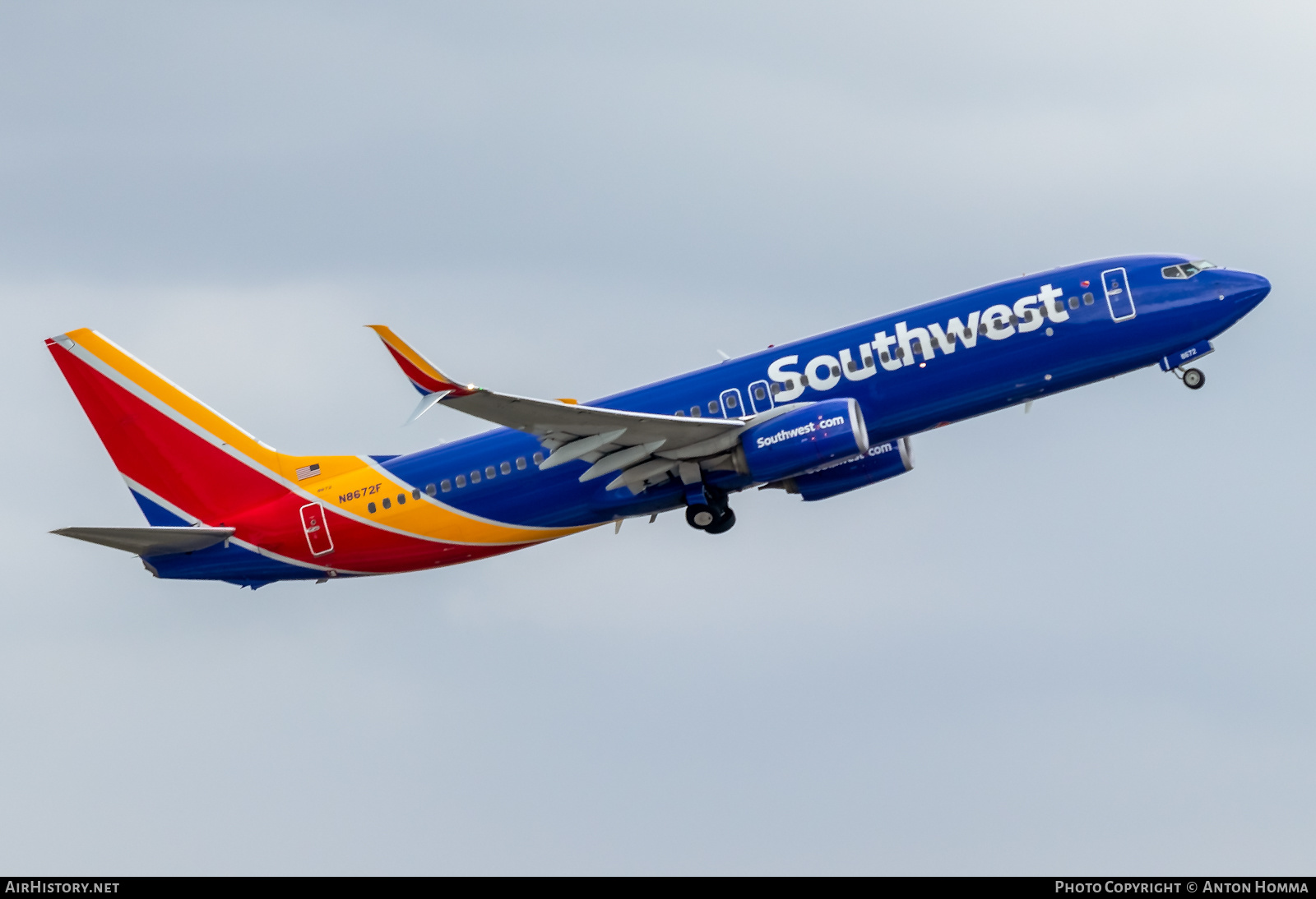 Aircraft Photo of N8672F | Boeing 737-8H4 | Southwest Airlines | AirHistory.net #282635