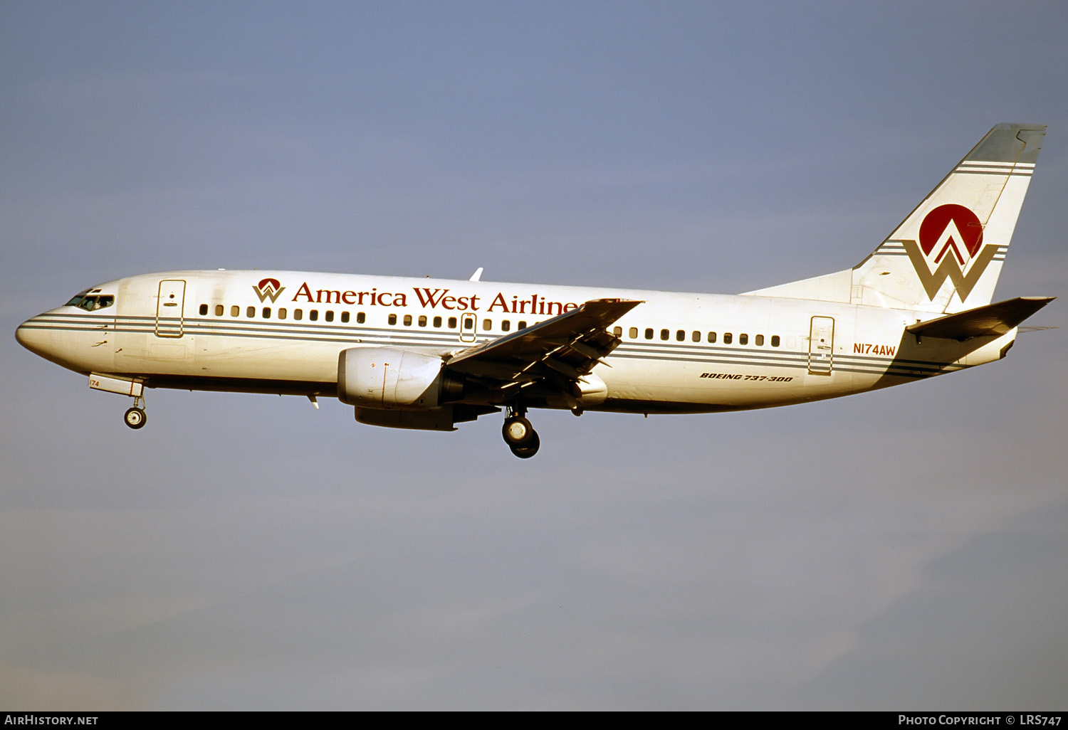 Aircraft Photo of N174AW | Boeing 737-33A | America West Airlines | AirHistory.net #282654