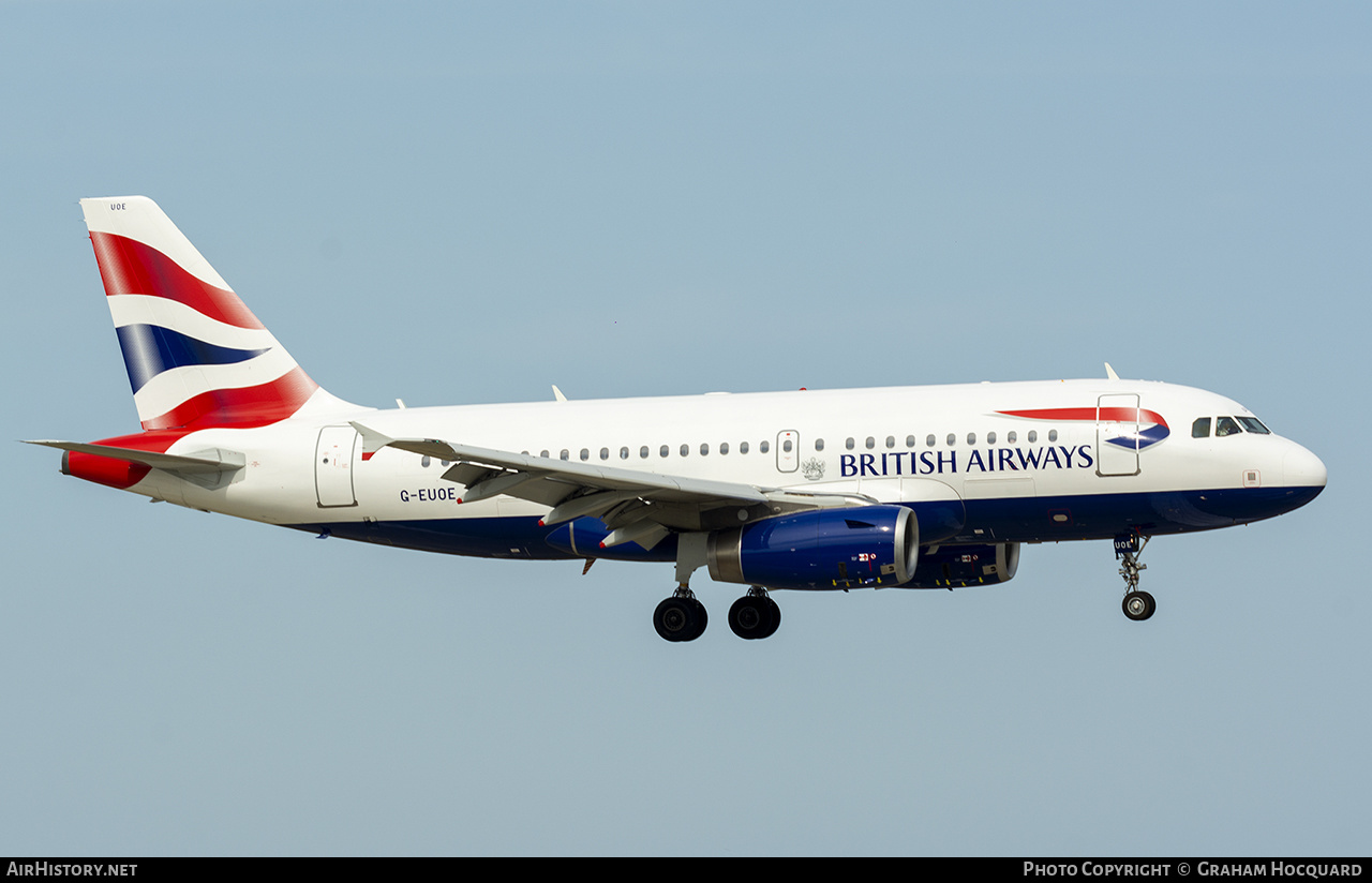 Aircraft Photo of G-EUOE | Airbus A319-131 | British Airways | AirHistory.net #282658