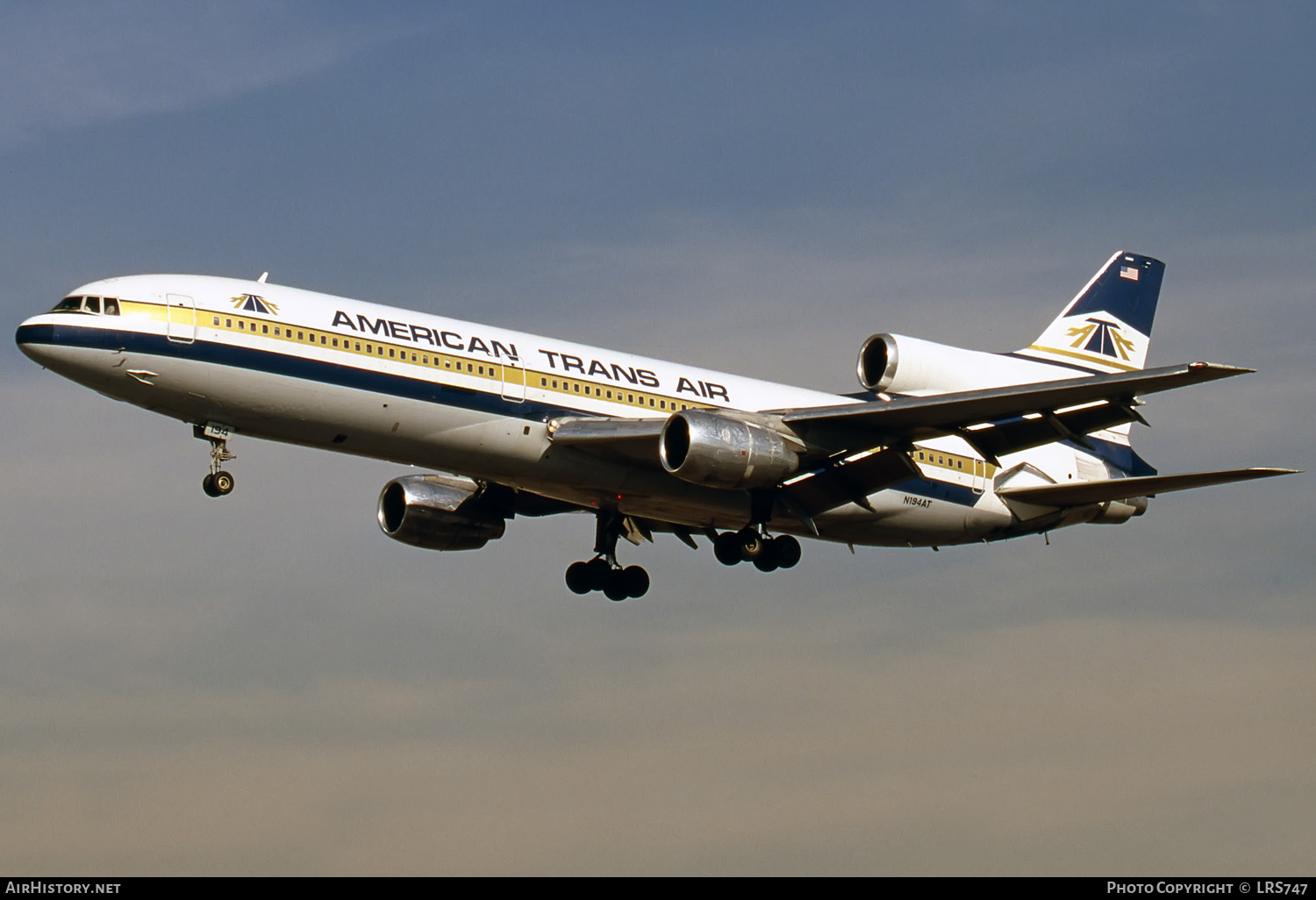 Aircraft Photo of N194AT | Lockheed L-1011-385-1-14 TriStar 100 | American Trans Air - ATA | AirHistory.net #282661