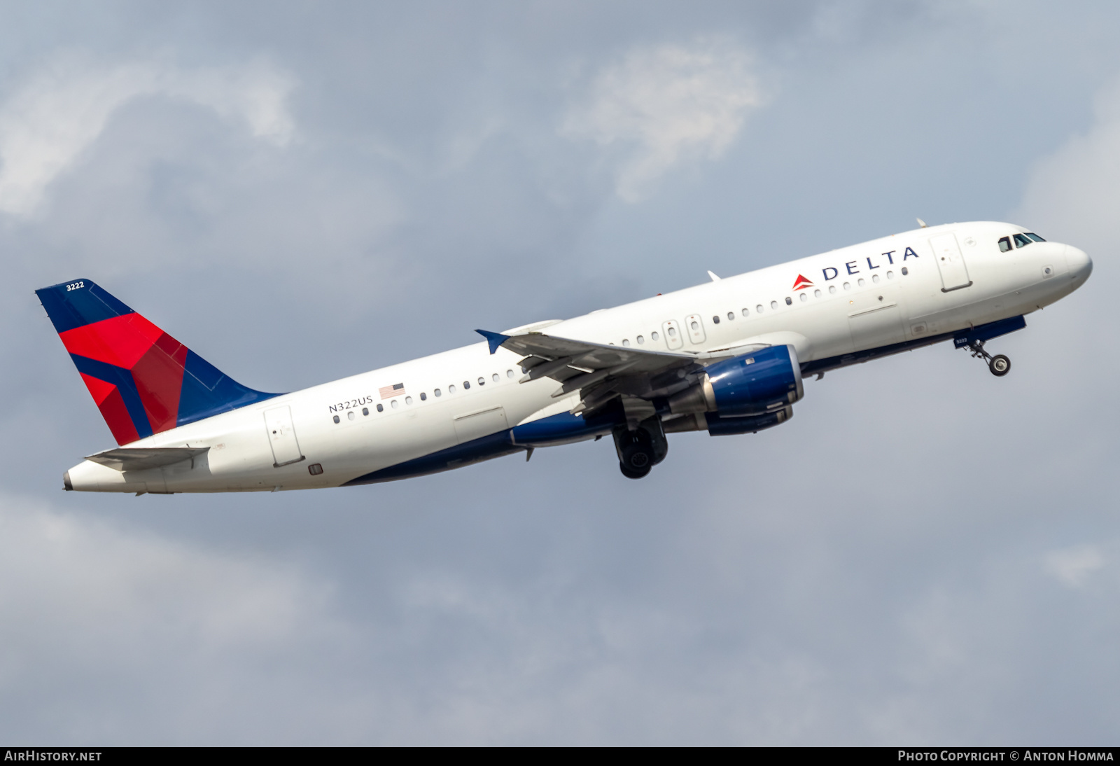 Aircraft Photo of N322US | Airbus A320-211 | Delta Air Lines | AirHistory.net #282698