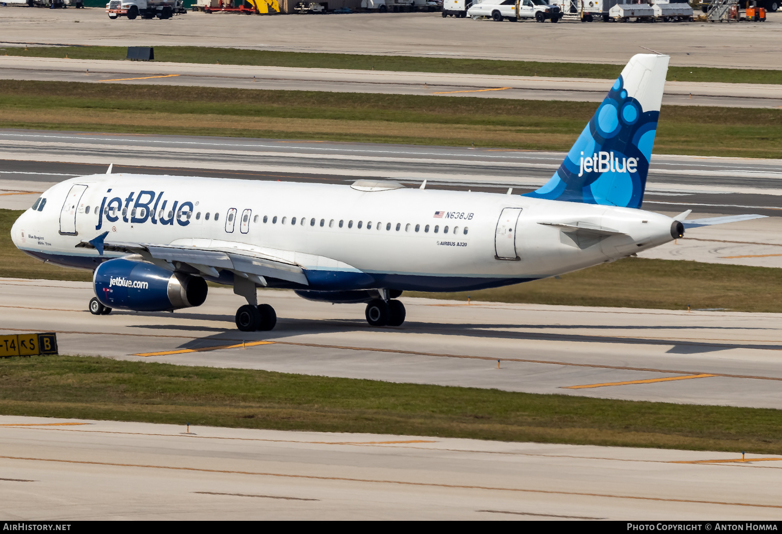 Aircraft Photo of N638JB | Airbus A320-232 | JetBlue Airways | AirHistory.net #282720