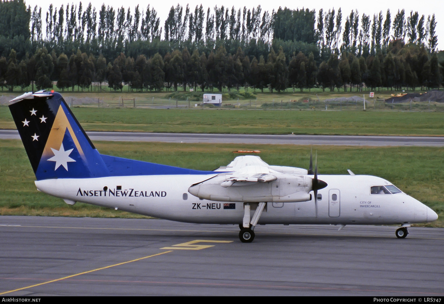 Aircraft Photo of ZK-NEU | De Havilland Canada DHC-8-102 Dash 8 | Ansett New Zealand | AirHistory.net #282731