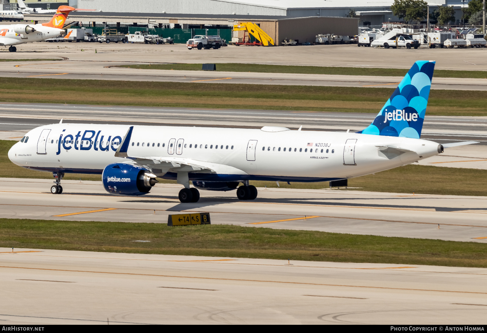Aircraft Photo of N2038J | Airbus A321-271NX | JetBlue Airways | AirHistory.net #282732
