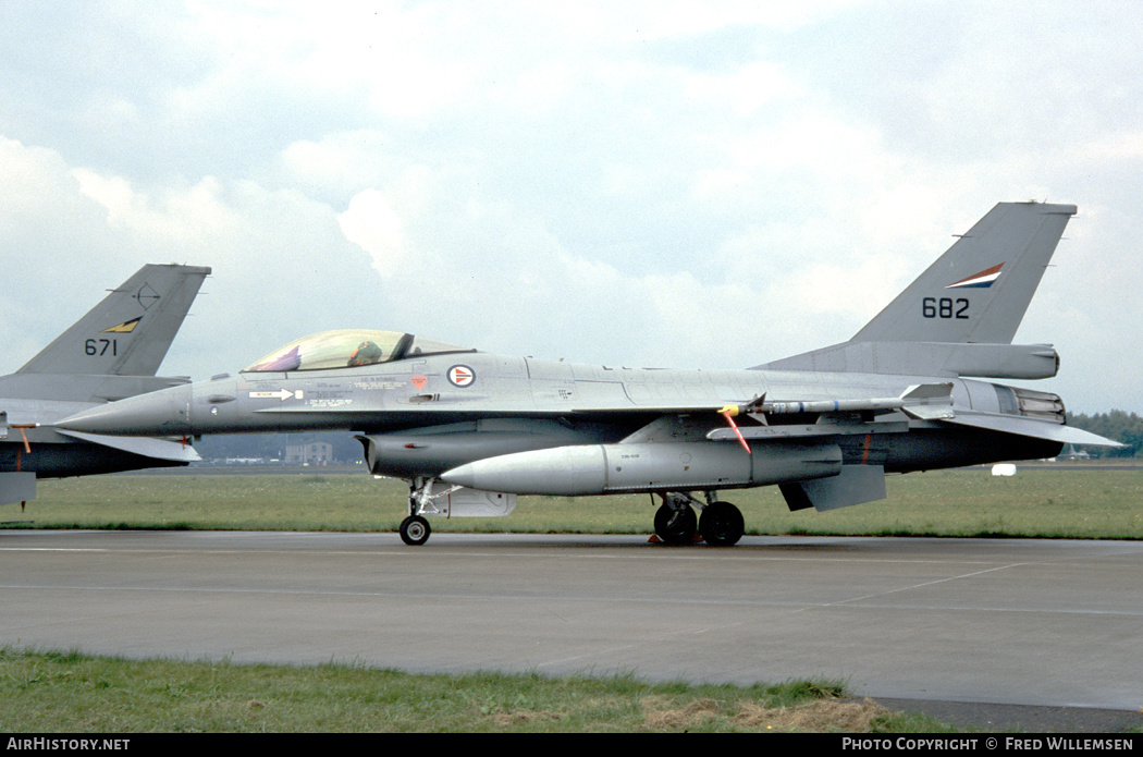 Aircraft Photo of 682 | General Dynamics F-16AM Fighting Falcon | Norway - Air Force | AirHistory.net #282862