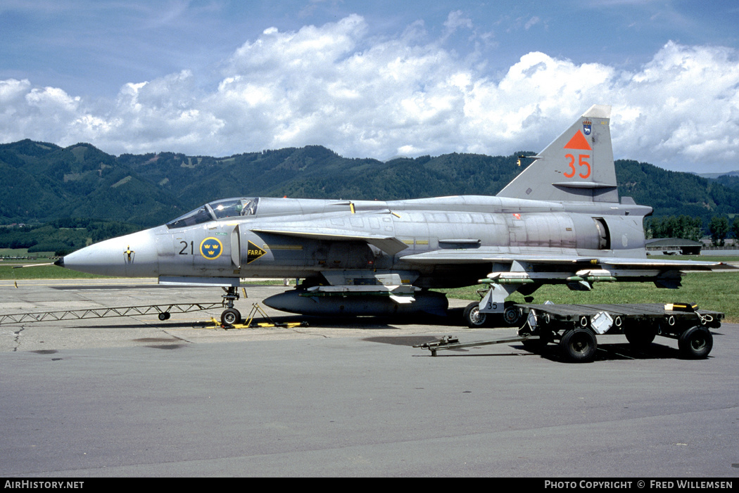 Aircraft Photo of 37447 | Saab JA37D Viggen | Sweden - Air Force | AirHistory.net #282867