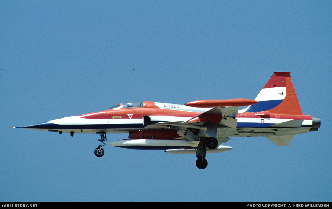 Aircraft Photo of K-3026 | Canadair NF-5A | Netherlands - Air Force | AirHistory.net #282881