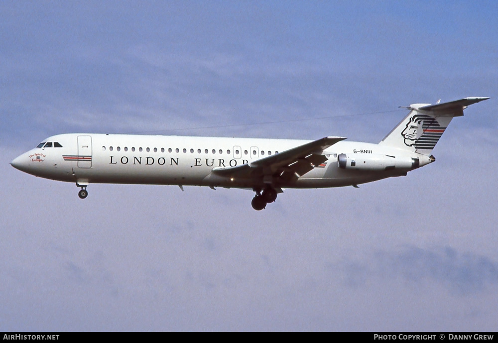 Aircraft Photo of G-BNIH | British Aerospace Rombac 111-561RC One-Eleven | London European Airways - LEA | AirHistory.net #282938