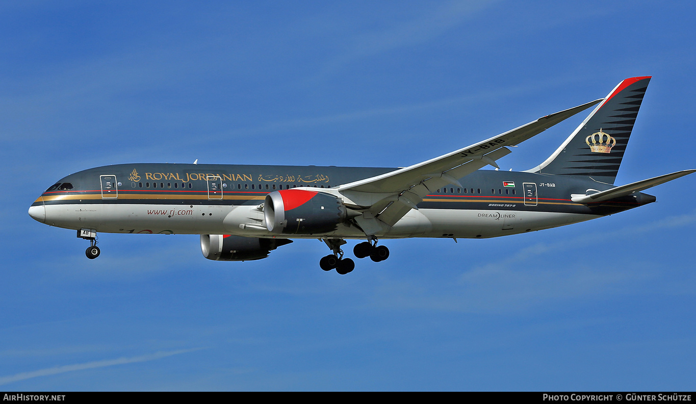 Aircraft Photo of JY-BAB | Boeing 787-8 Dreamliner | Royal Jordanian Airlines | AirHistory.net #282939