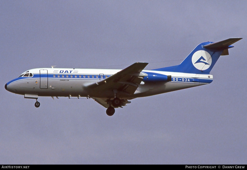 Aircraft Photo of OO-DJA | Fokker F28-3000 Fellowship | Delta Air Transport - DAT | AirHistory.net #282941