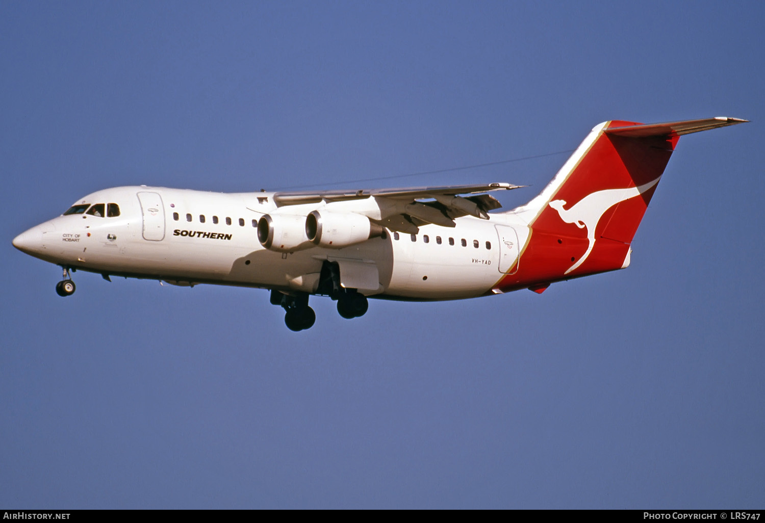 Aircraft Photo of VH-YAD | British Aerospace BAe-146-200 | Southern Australia Airlines | AirHistory.net #283025
