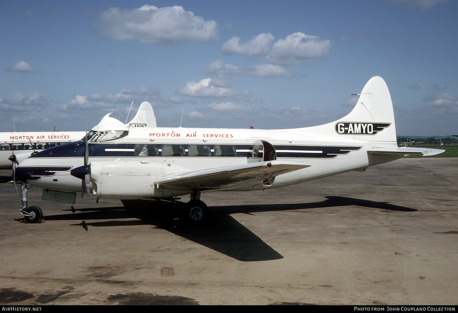 Aircraft Photo of G-AMYO | De Havilland D.H. 104 Dove 1B | Morton Air Services | AirHistory.net #283042