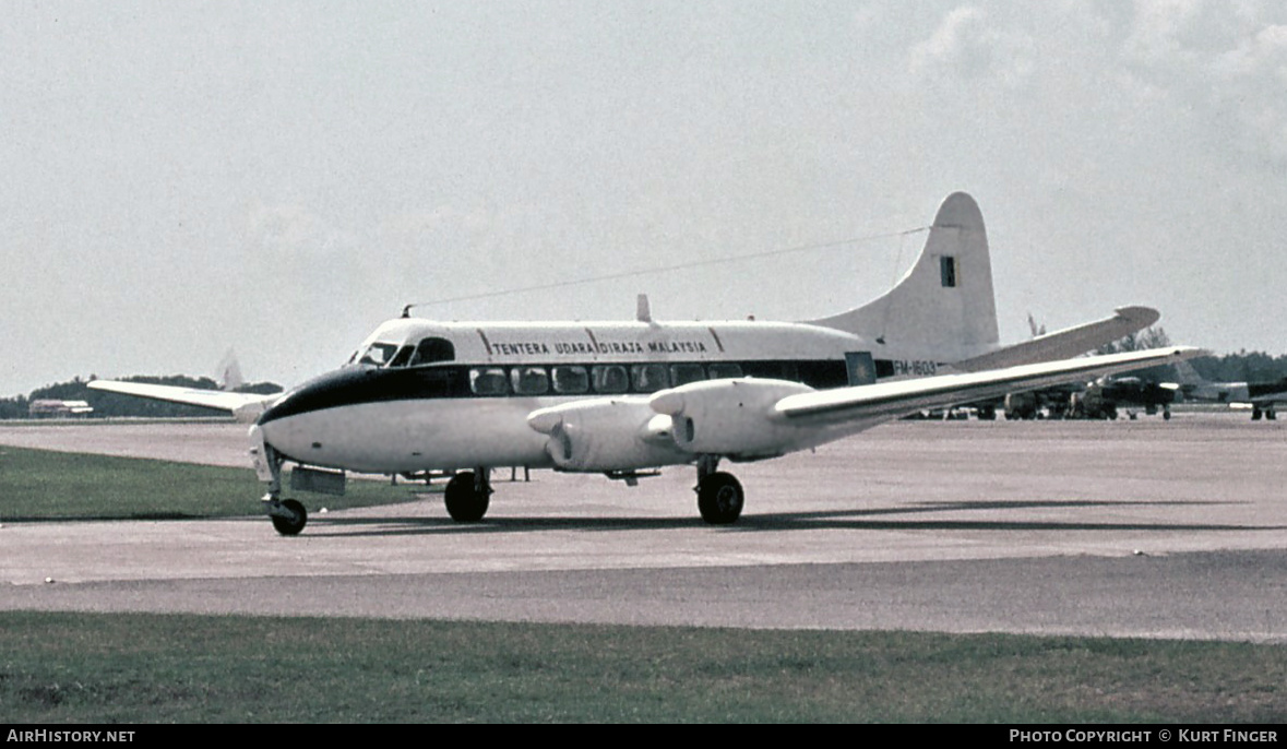 Aircraft Photo of FM-1603 | De Havilland D.H. 114 Heron 2D | Malaysia - Air Force | AirHistory.net #283049