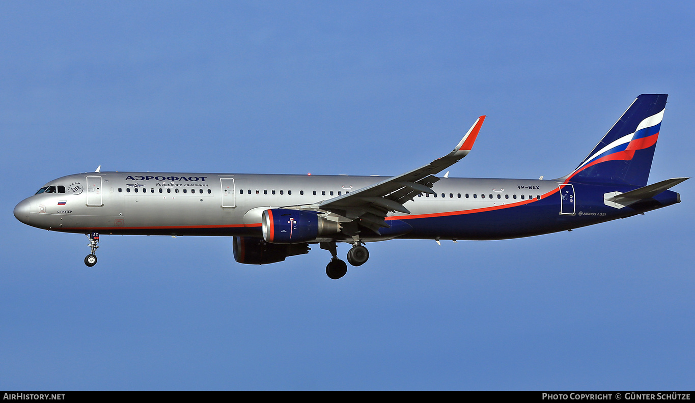 Aircraft Photo of VP-BAX | Airbus A321-211 | Aeroflot - Russian Airlines | AirHistory.net #283059