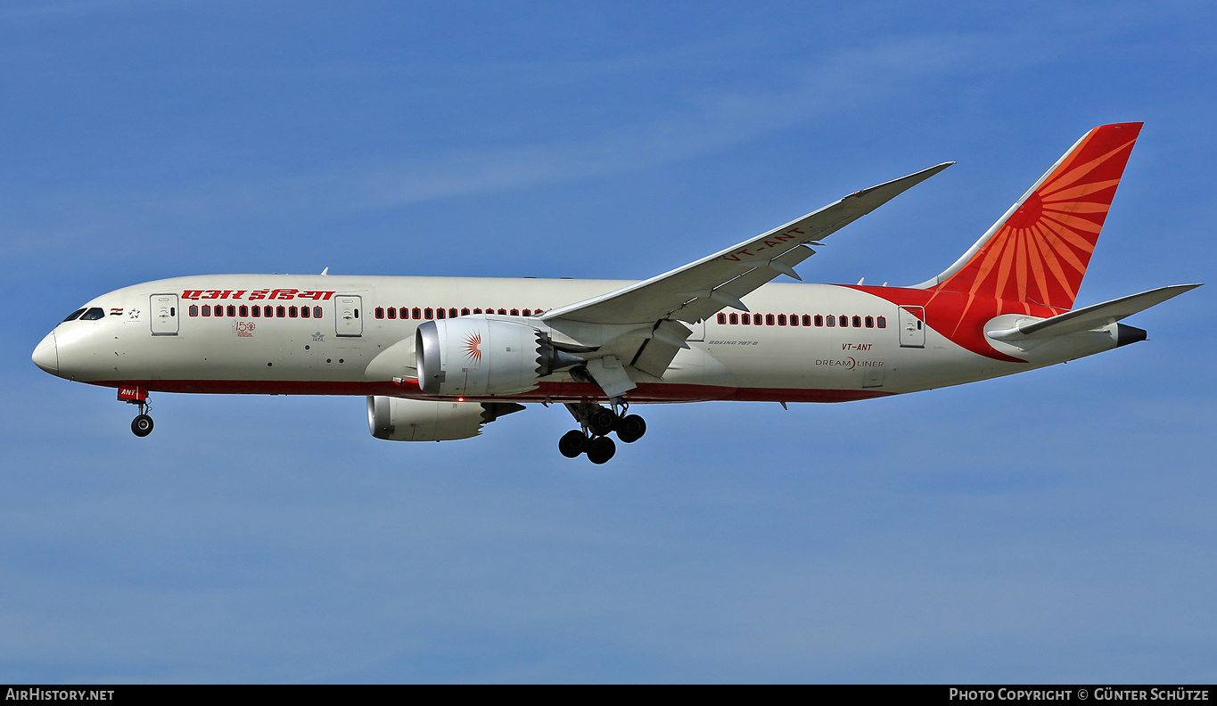 Aircraft Photo of VT-ANJ | Boeing 787-8 Dreamliner | Air India | AirHistory.net #283069