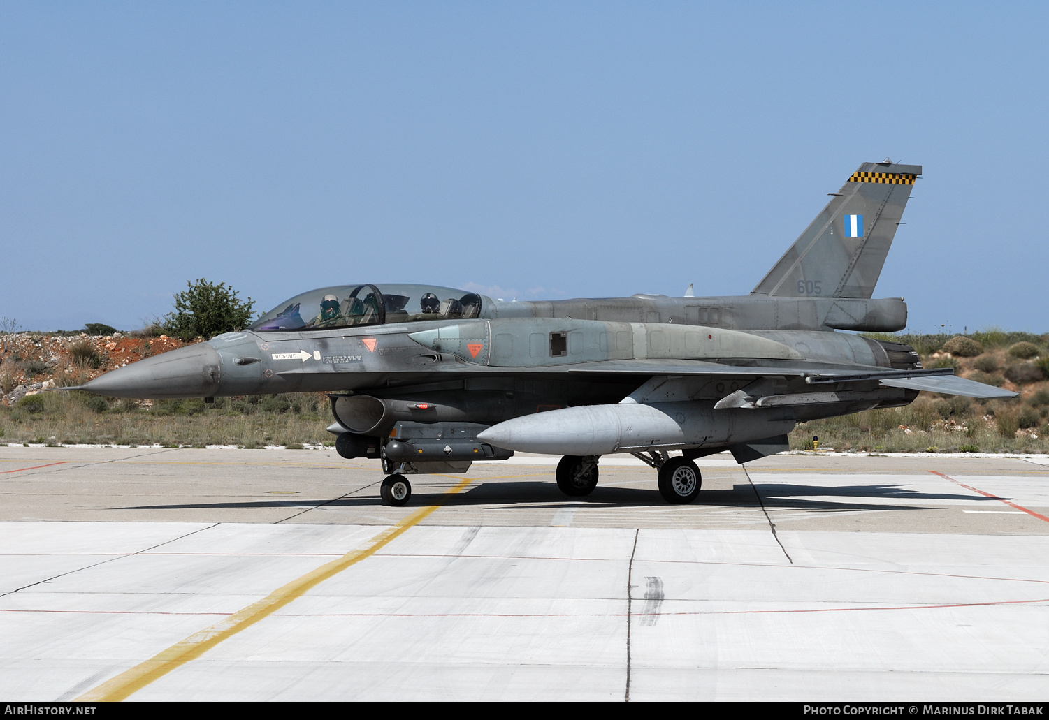 Aircraft Photo of 605 | Lockheed Martin F-16DJ Fighting Falcon | Greece - Air Force | AirHistory.net #283119