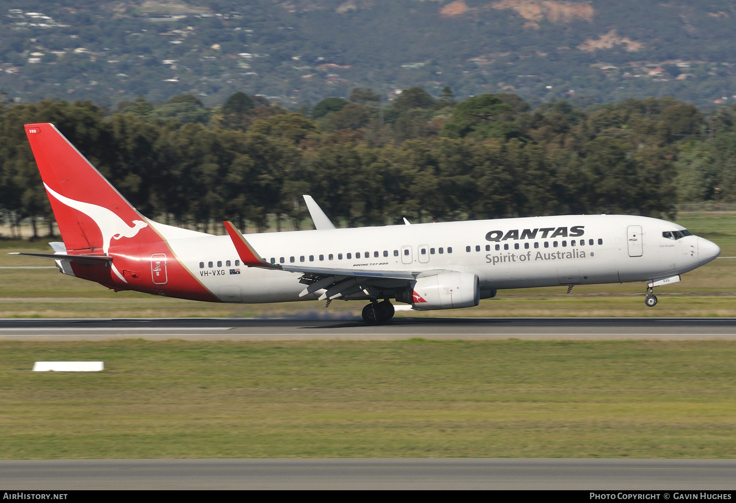 Aircraft Photo of VH-VXG | Boeing 737-838 | Qantas | AirHistory.net #283140