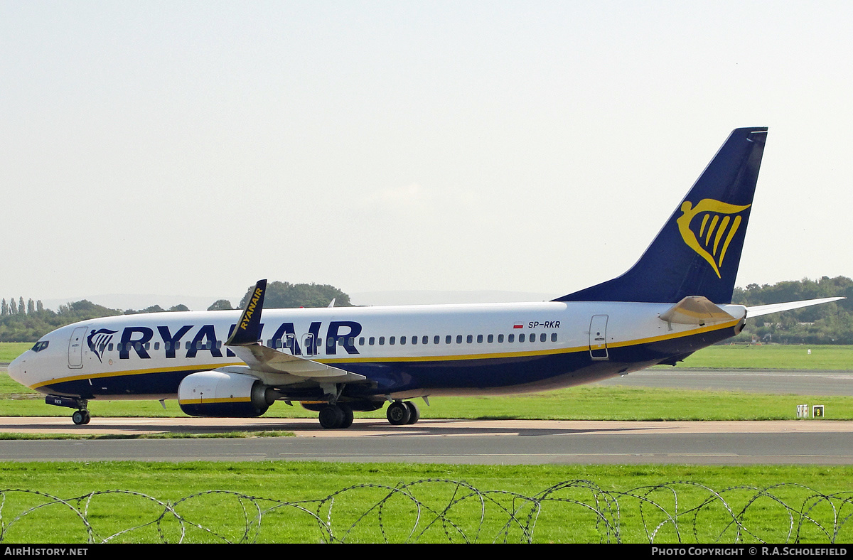 Aircraft Photo of SP-RKR | Boeing 737-8AS | Ryanair | AirHistory.net #283292