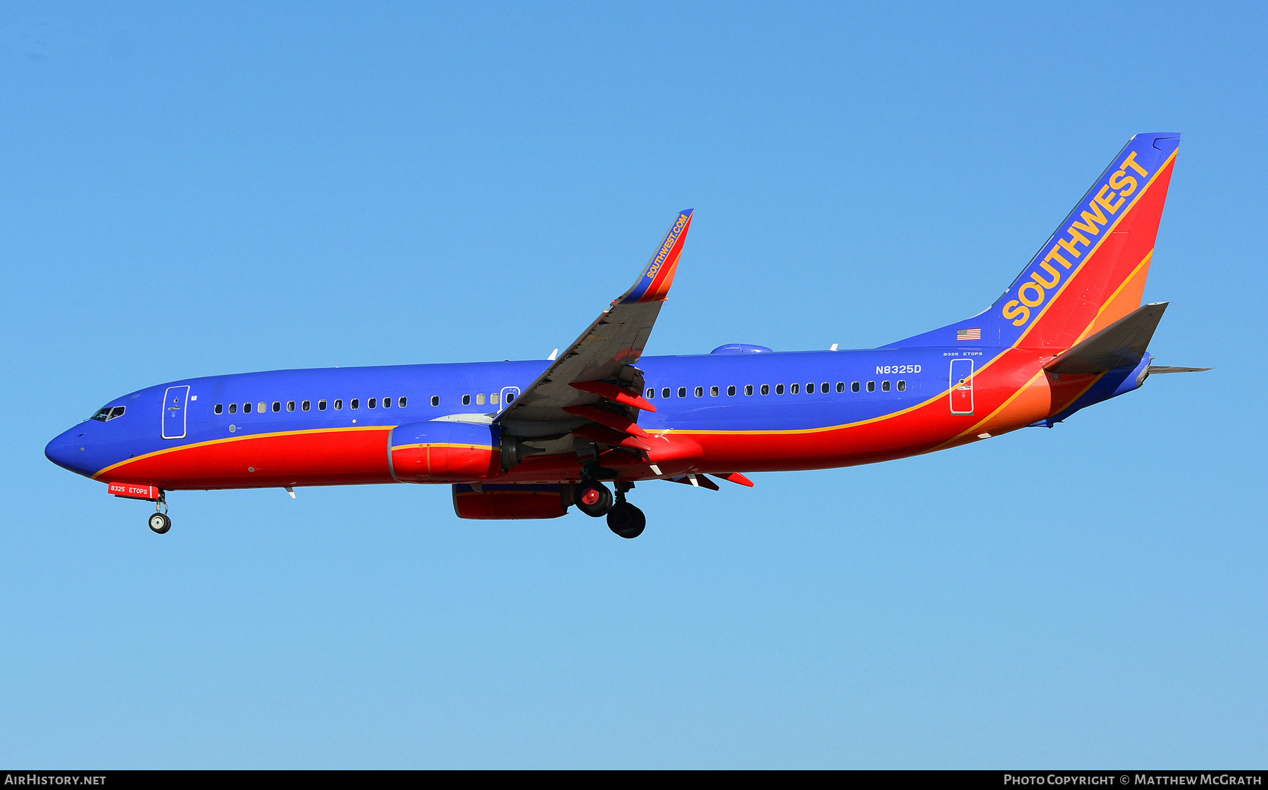 Aircraft Photo of N8325D | Boeing 737-8H4 | Southwest Airlines | AirHistory.net #283329