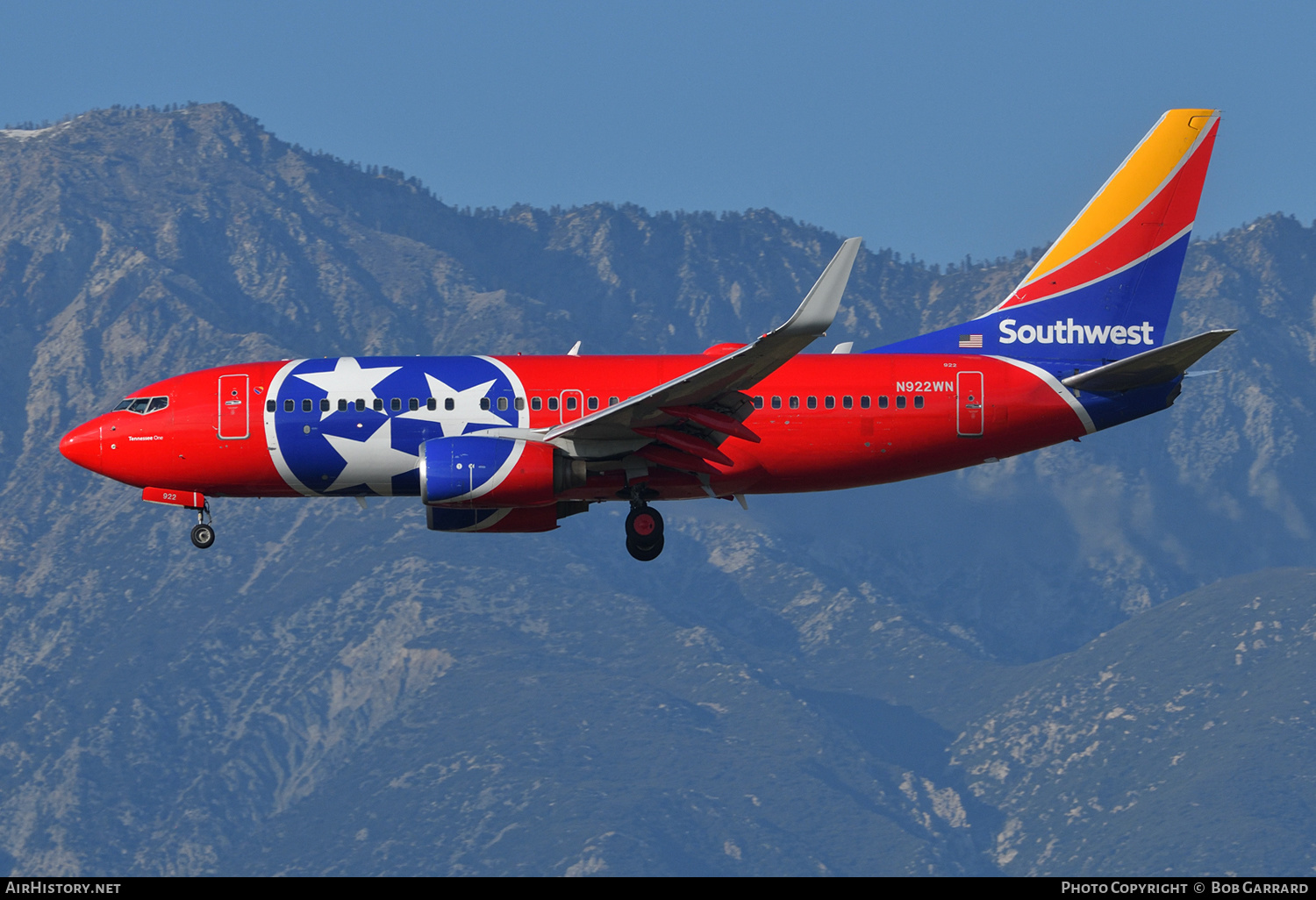 Aircraft Photo of N922WN | Boeing 737-7H4 | Southwest Airlines | AirHistory.net #283346