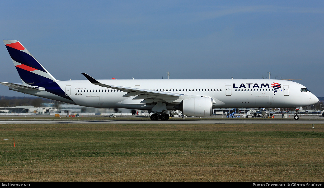 Aircraft Photo of A7-AMA | Airbus A350-941 | LATAM Airlines | AirHistory.net #283382