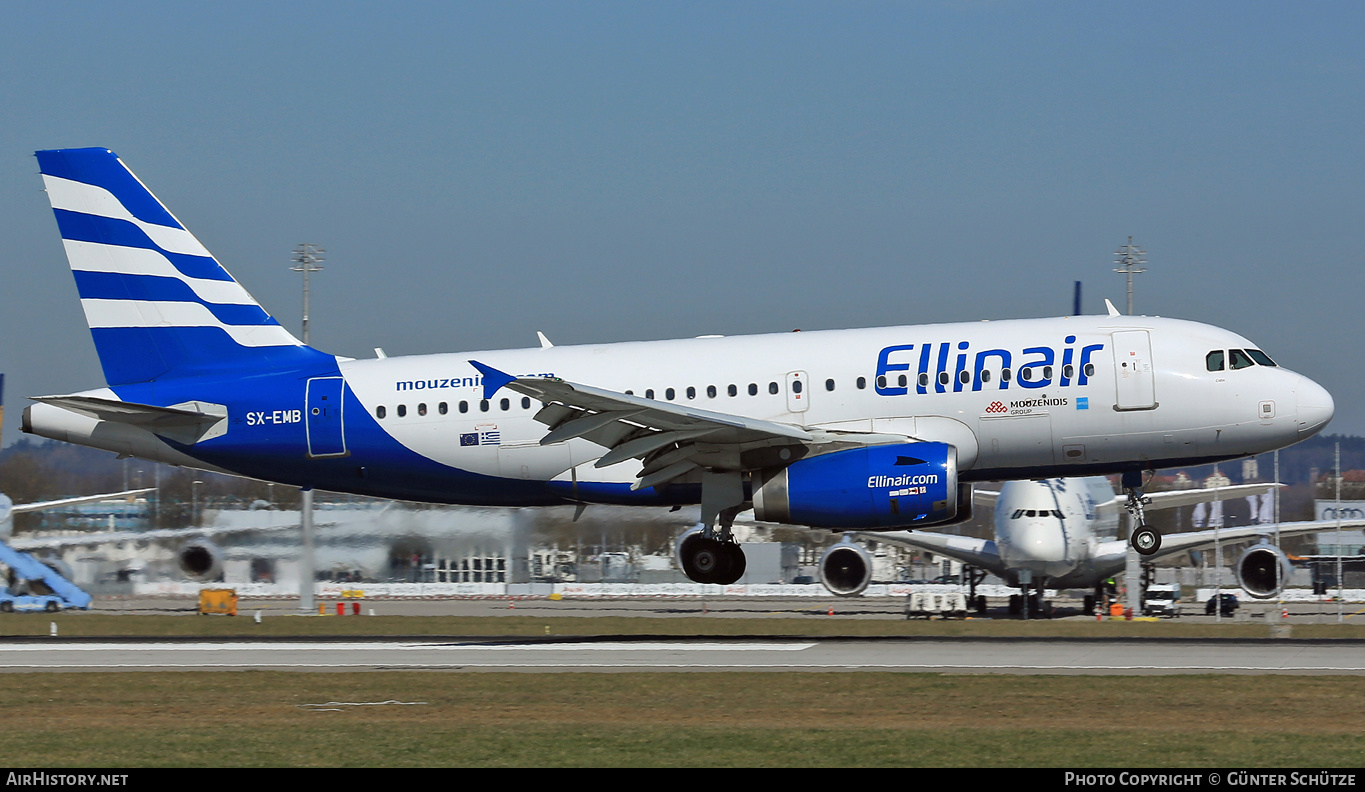 Aircraft Photo of SX-EMB | Airbus A319-133 | Ellinair | AirHistory.net #283392