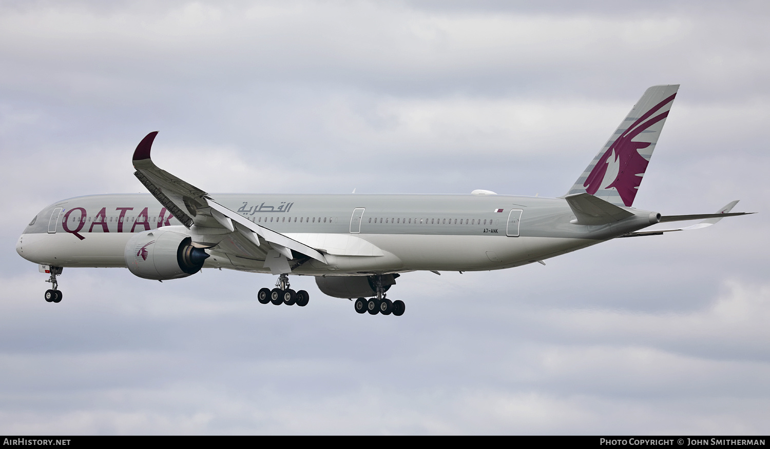 Aircraft Photo of A7-ANK | Airbus A350-1041 | Qatar Airways | AirHistory.net #283509