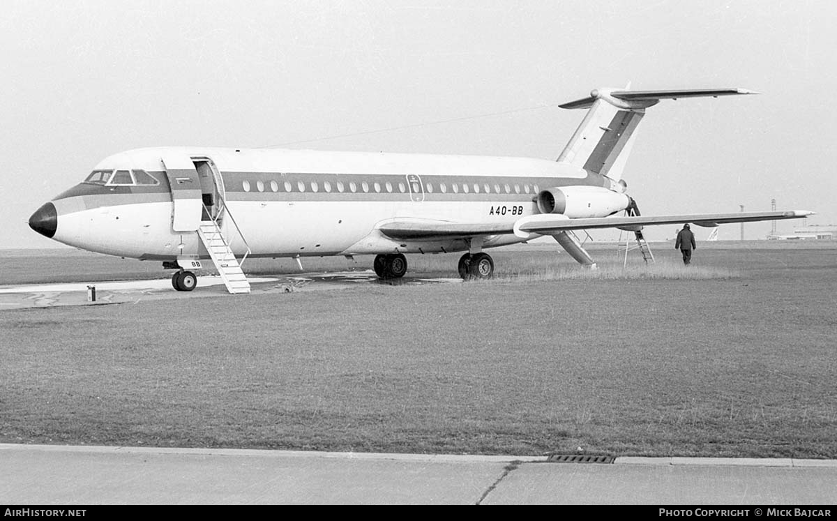 Aircraft Photo of A4O-BB | BAC 111-409AY One-Eleven | AirHistory.net #283546