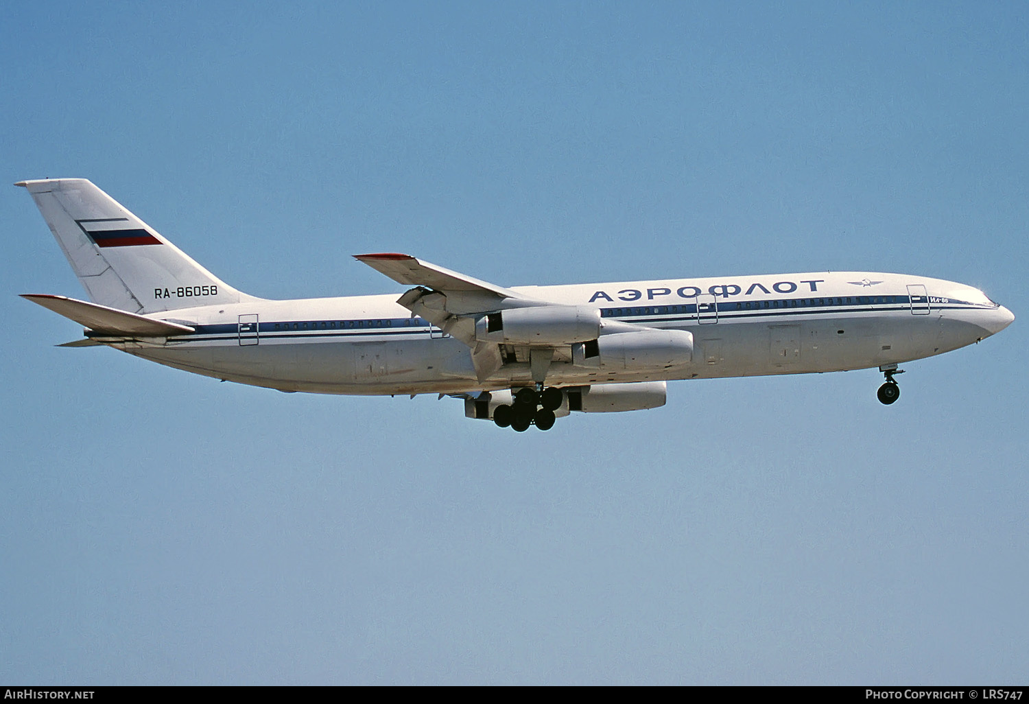 Aircraft Photo of RA-86058 | Ilyushin Il-86 | Aeroflot | AirHistory.net #283597