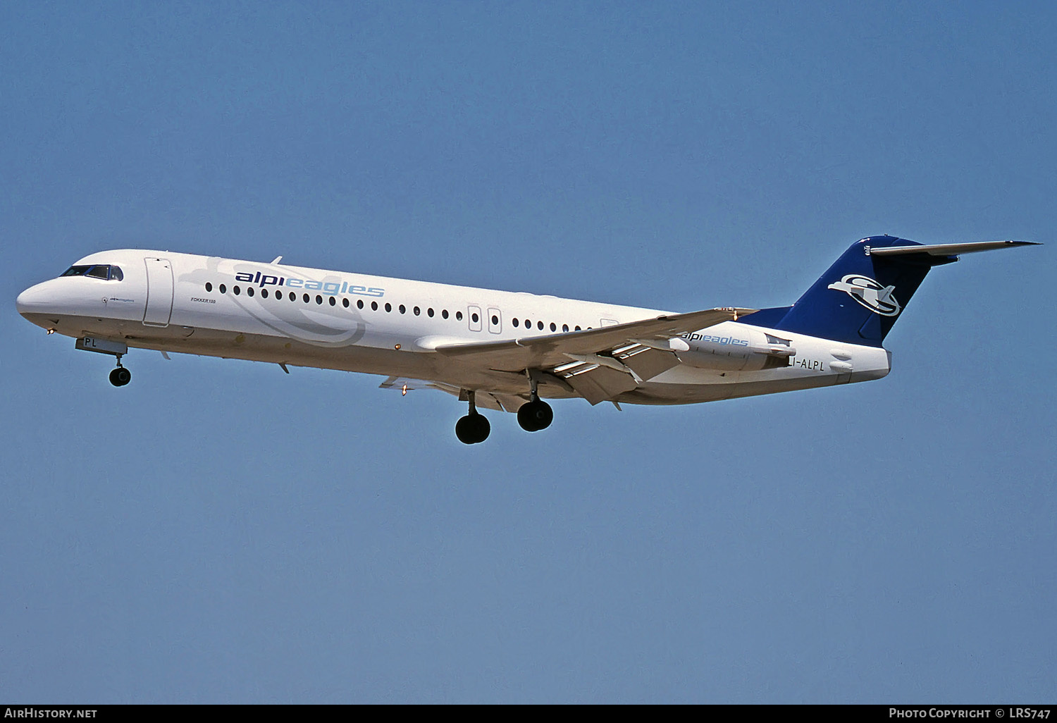 Aircraft Photo of I-ALPL | Fokker 100 (F28-0100) | Alpi Eagles | AirHistory.net #283604