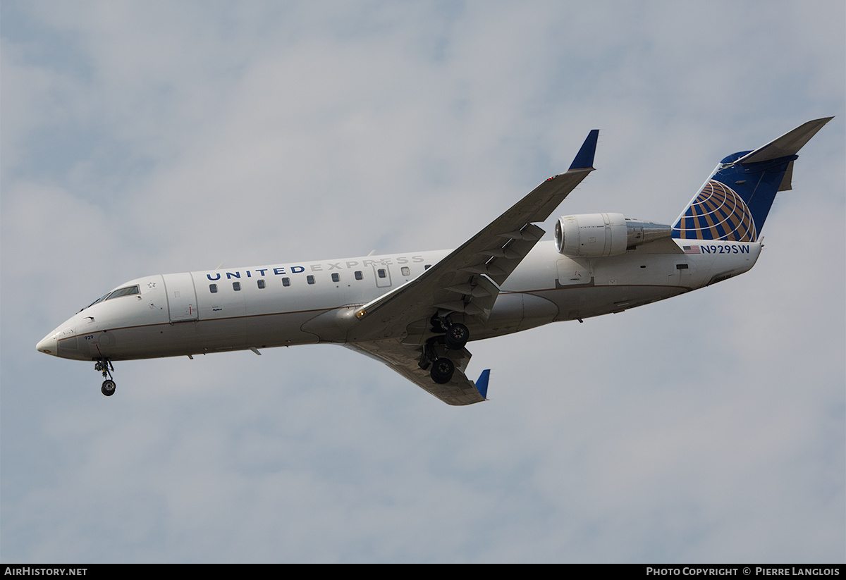 Aircraft Photo of N929SW | Bombardier CRJ-200LR (CL-600-2B19) | United Express | AirHistory.net #283605