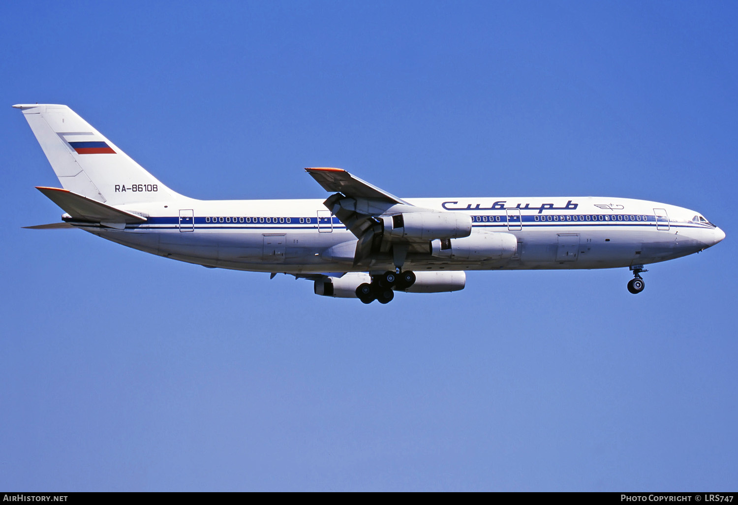 Aircraft Photo of RA-86108 | Ilyushin Il-86 | Sibir - Siberia Airlines | AirHistory.net #283607