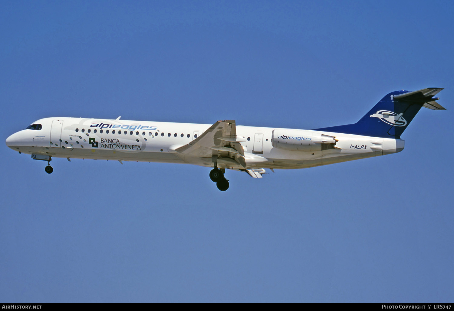 Aircraft Photo of I-ALPX | Fokker 100 (F28-0100) | Alpi Eagles | AirHistory.net #283610