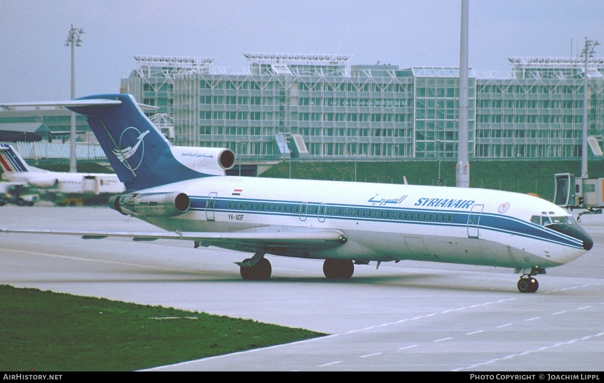 Aircraft Photo of YK-AGF | Boeing 727-269/Adv | Syrian Air - Syrian Arab Airlines | AirHistory.net #283652