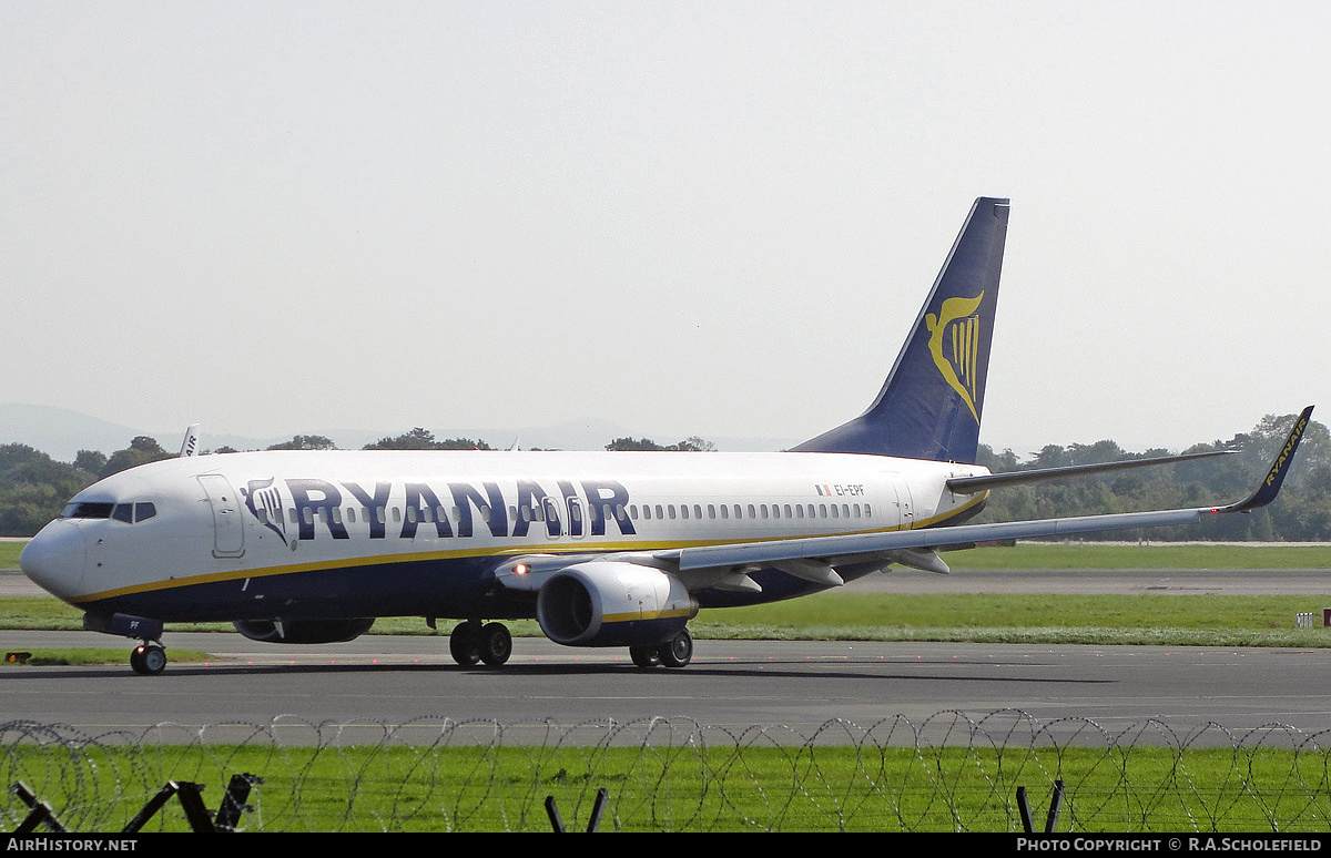 Aircraft Photo of EI-EPF | Boeing 737-8AS | Ryanair | AirHistory.net #283658