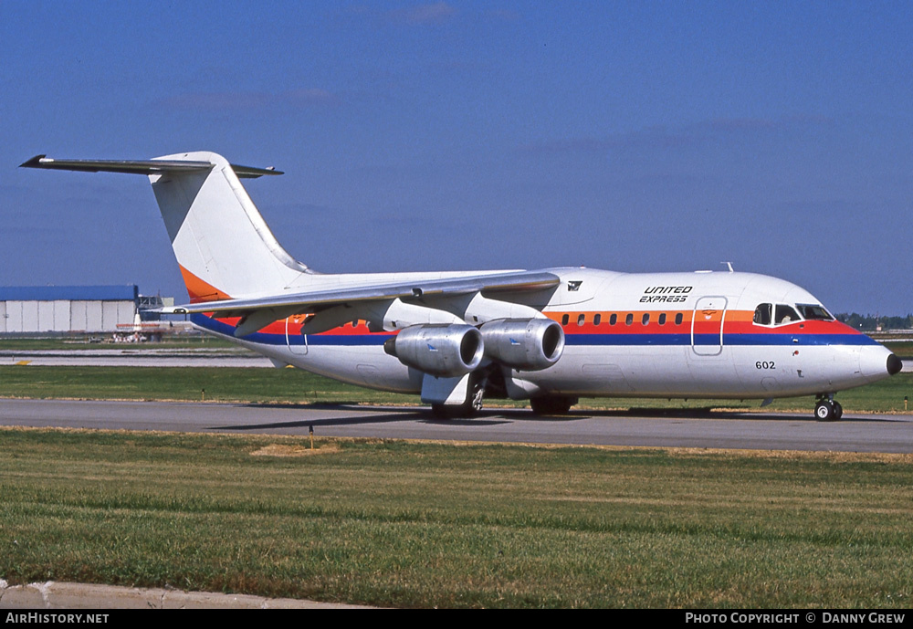 Aircraft Photo of N602AW | British Aerospace BAe-146-200A | United Express | AirHistory.net #283703