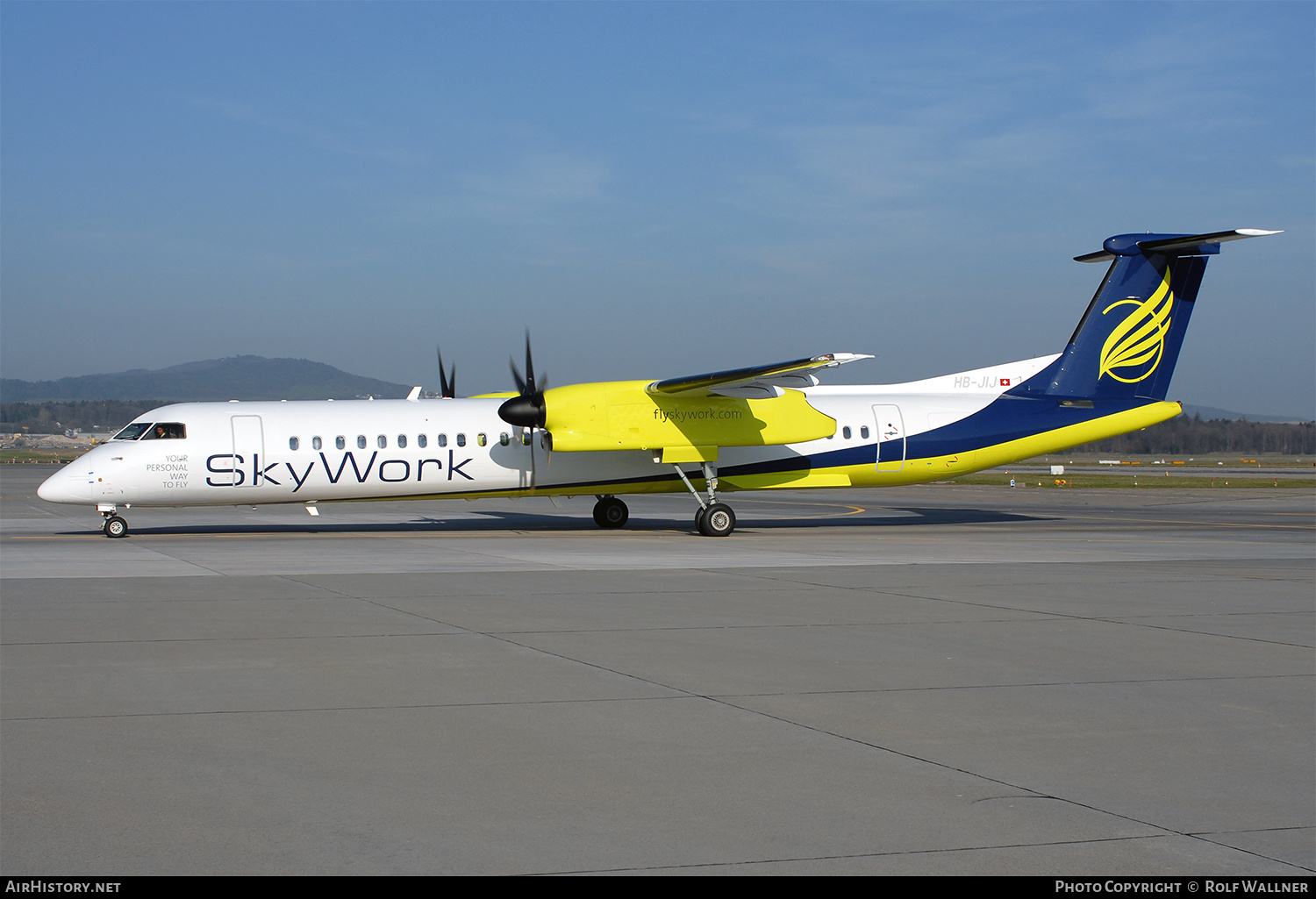 Aircraft Photo of HB-JIJ | Bombardier DHC-8-402 Dash 8 | SkyWork Airlines | AirHistory.net #283747