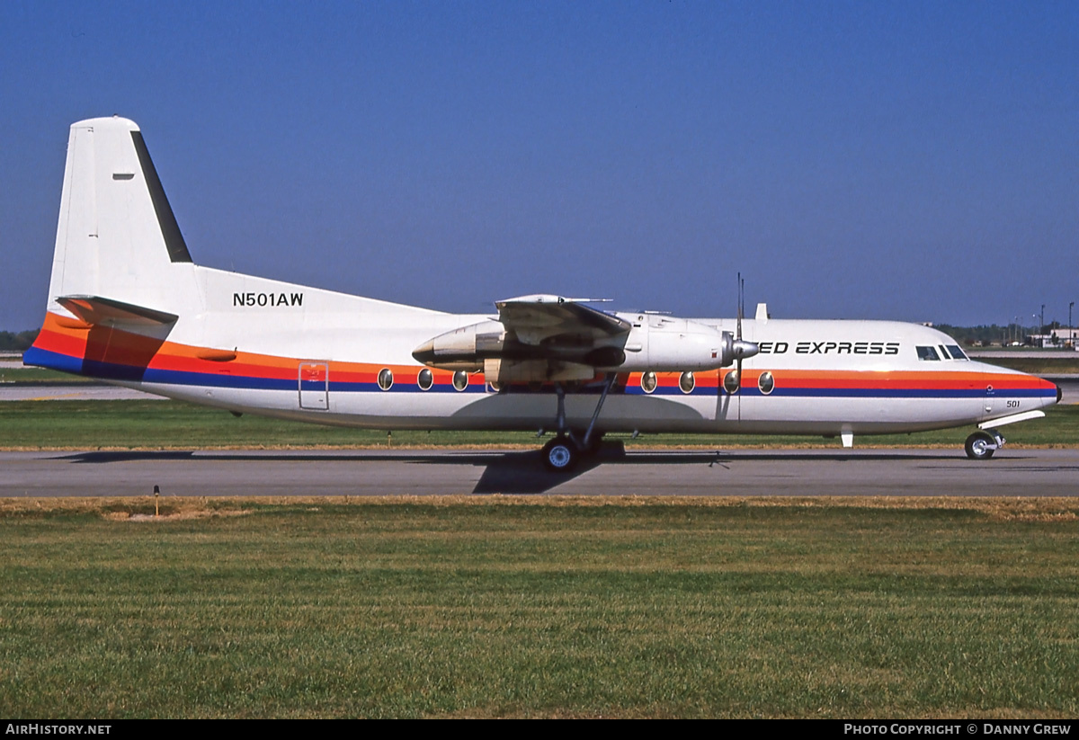 Aircraft Photo of N501AW | Fokker F27-500 Friendship | United Express | AirHistory.net #283773