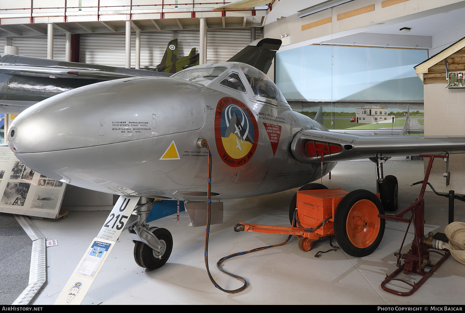 Aircraft Photo of XE998 / U-1215 | De Havilland D.H. 115 Vampire T11 | UK - Air Force | Switzerland - Air Force | AirHistory.net #283829