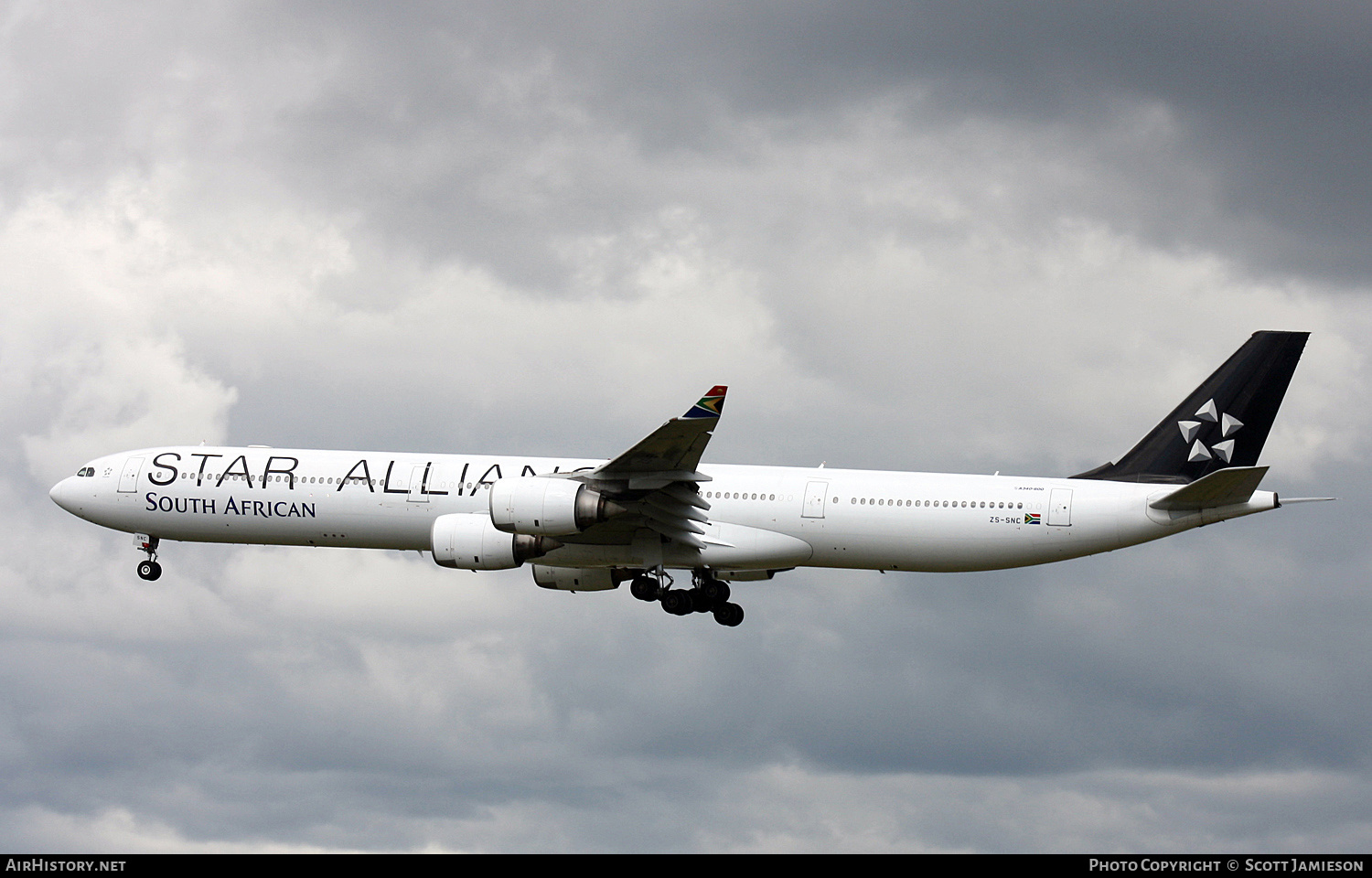 Aircraft Photo of ZS-SNC | Airbus A340-642 | South African Airways | AirHistory.net #283849