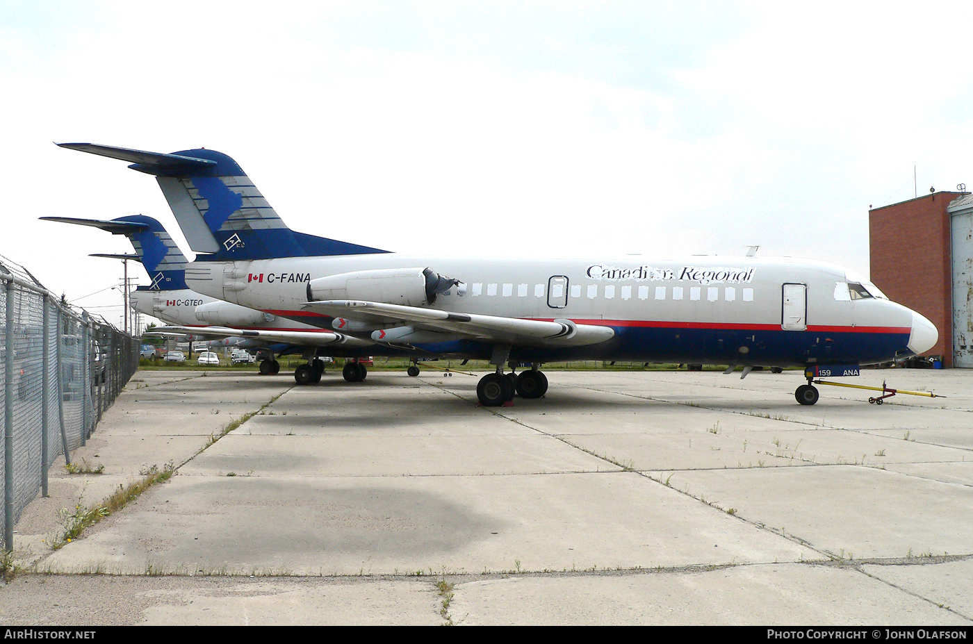 Aircraft Photo of C-FANA | Fokker F28-1000 Fellowship | Canadian Regional Airlines | AirHistory.net #283878